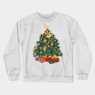 1980s Ugly Christmas Sweater Retro Christmas Tree Crewneck Sweatshirt